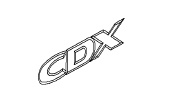 Napis "CDX" na tył ASTRA H/VECTRA C/SIGNUM